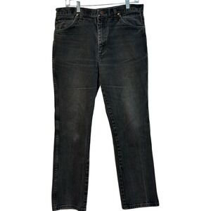 Wrangler Vintage 936WBK‎ Black Denim Jeans Cowboy Cut Slim Fit Y2K 34"x 30.5"